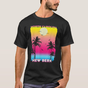 New Bern North Carolina NC summer vintage Sunset T-Shirt
