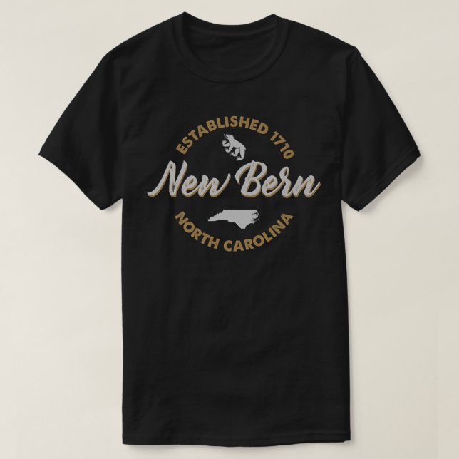 New Bern North Carolina Premium  T-Shirt (Design Front)