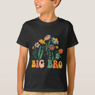 New Big Bro Wildflower First Birthday & Baby S T-Shirt
