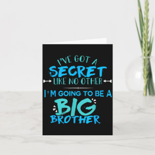 New Big Brother 2018 Funny Kids Men Big Bro  Card