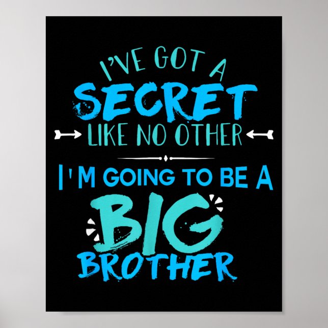 New Big Brother 2018 Funny Kids Men Big Bro  Poster (Front)