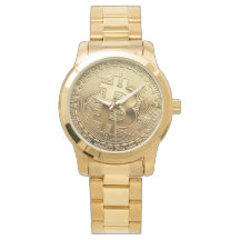 NEW Bitcoin 13.88 Tilt Gold Watch