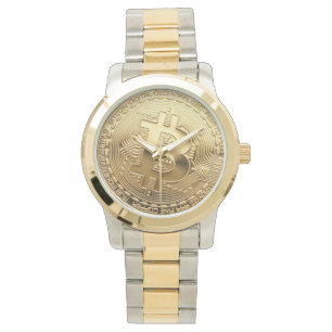 NEW Bitcoin 13.88 Tilt Two Tone Gold SS Watch