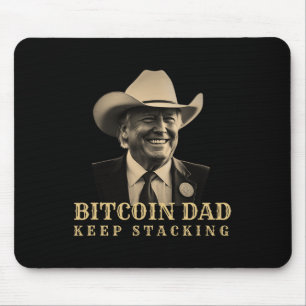 New! Bitcoin Dad Trump Btc Dad's Home Bitcoin Keep Mouse Pad