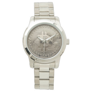 New Bitcoin Stainless Steel Oversized Watch