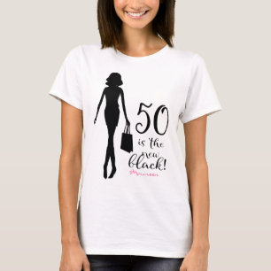 New Black 50th Birthday T-Shirt