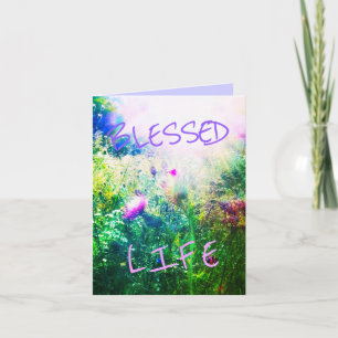 NEW BLESSED VERDE LIFE GREETING CARD