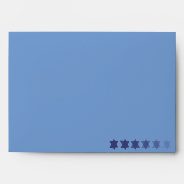 NEW Blue Envelope with stars (Front)