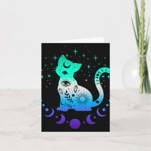 New Blue Gay Male Mlm Pride Flag, Astrology Cat Card