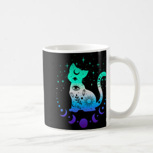New Blue Gay Male Mlm Pride Flag, Astrology Cat  Coffee Mug