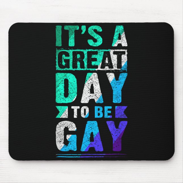 New Blue Gay Male Mlm Pride Flag  Mouse Pad (Front)