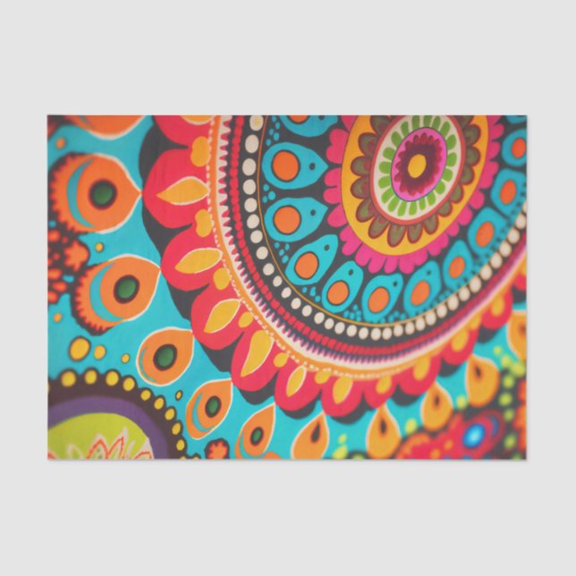 NEW BOHEMIA 6 outrageous bright decoupage paper (Front)