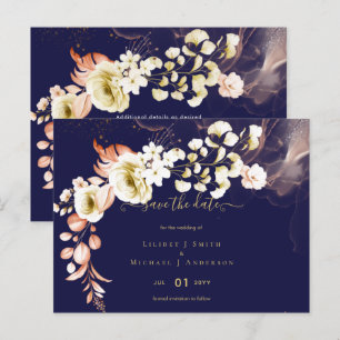 NEW! Boho Floral Wedding Save Dates Postcard