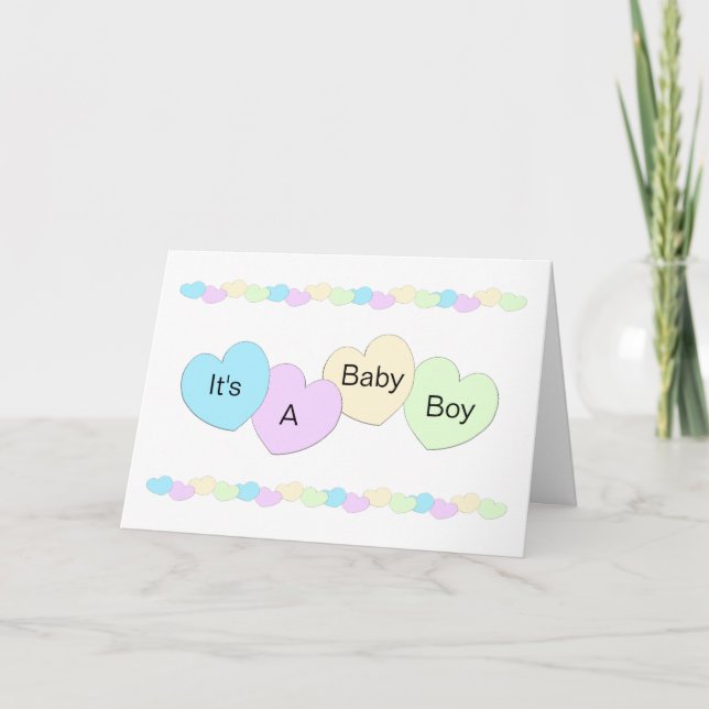 New Born Baby Boy Card (Front)