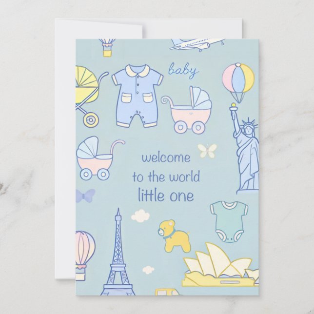 New Born/Baby Shower Invitation (Front)