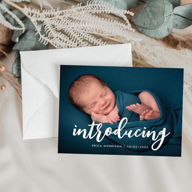 new born birth announcement postcard (Creator Uploaded)