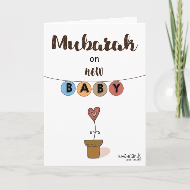 New Born - Cute Baby Plant Card (Front)