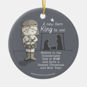 New Born King Ceramic Ornament