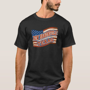 New Braunfels City National Texas Day Vintage Amer T-Shirt