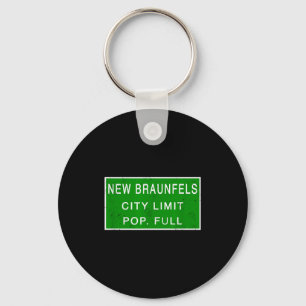 New Braunfels Texas Pulation Full Fastest Growing Key Ring