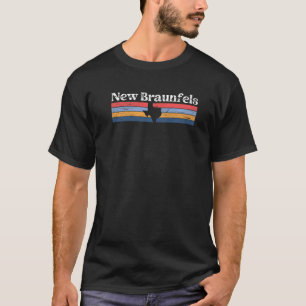 New Braunfels Texas TX retro vintage stripes state T-Shirt