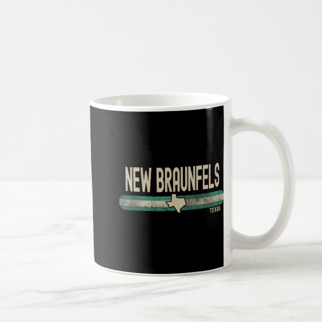 New Braunfels Tx Texas Travel &amp; 80s Style  Coffee Mug (Right)