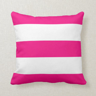 New Bright Pink & White Stripe Couch Pillow Gift