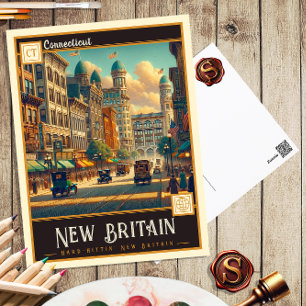 New Britain, Connecticut Vintage Postcard