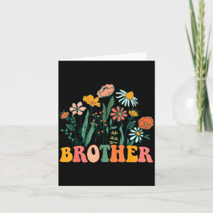 New Brother Wildflower First Birthday &amp; Baby S Card