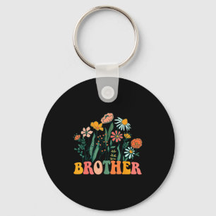 New Brother Wildflower First Birthday &amp; Baby S Key Ring