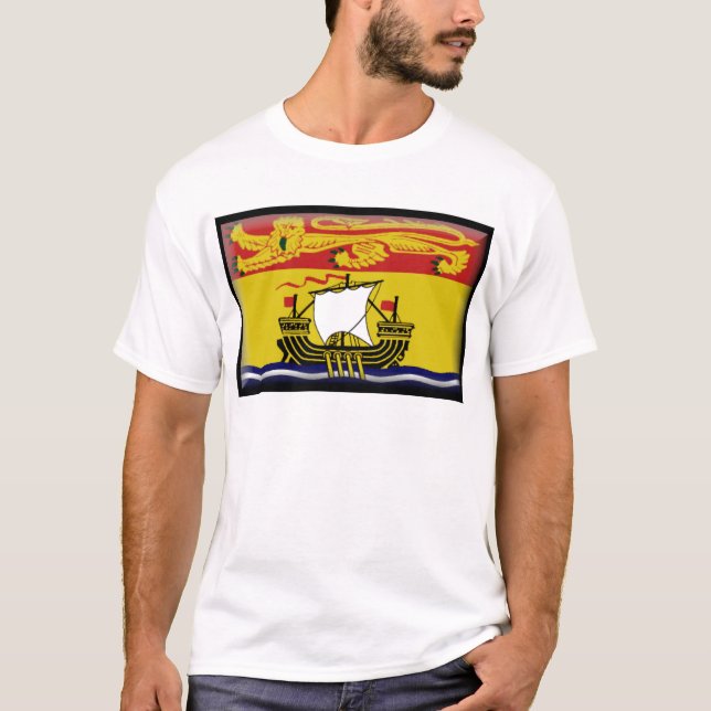 New Brunswick (Canada) Flag T-Shirt (Front)