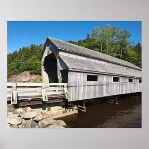 New Brunswick, Canada. Irish River covered Poster