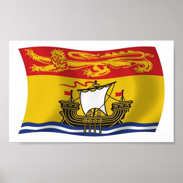 New Brunswick Flag Poster Print (Front)