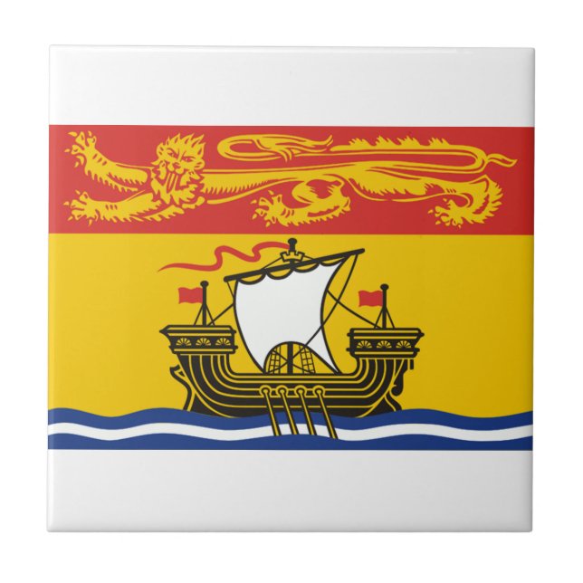 New Brunswick Flag Tile (Front)