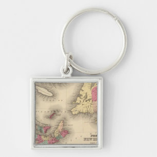 New Brunswick, Nova Scotia, Newfoundland 3 Key Ring