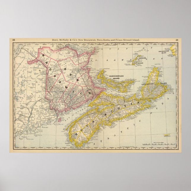 New Brunswick, Nova Scotia Poster (Front)