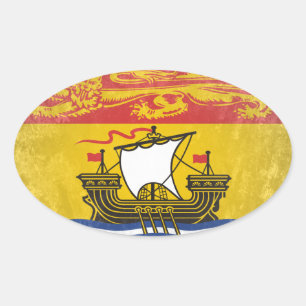New Brunswick Oval Sticker
