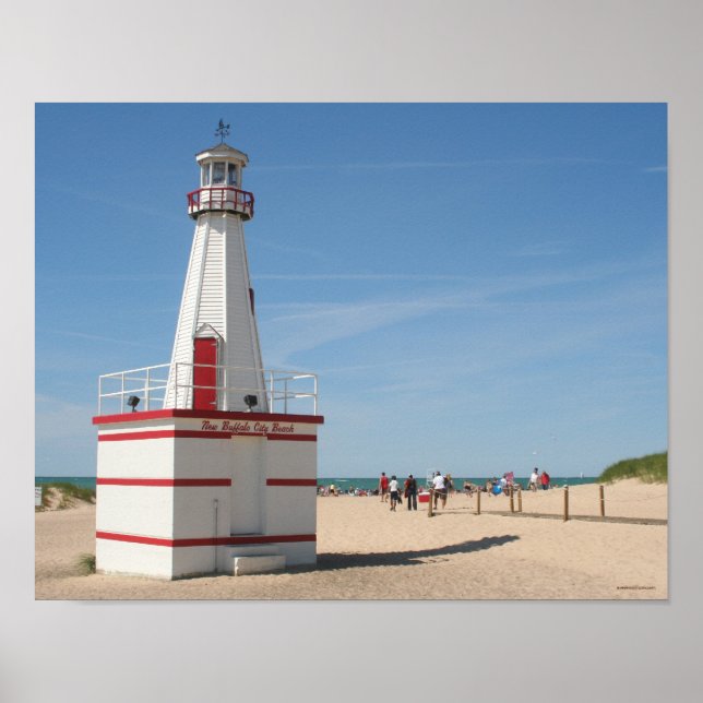 New Buffalo Lighthouse Poster (Front)