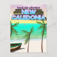 New Caledon "travel into adventure" travel poster.