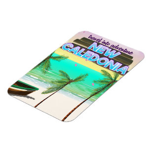 New Caledon "travel into adventure" travel poster. Magnet