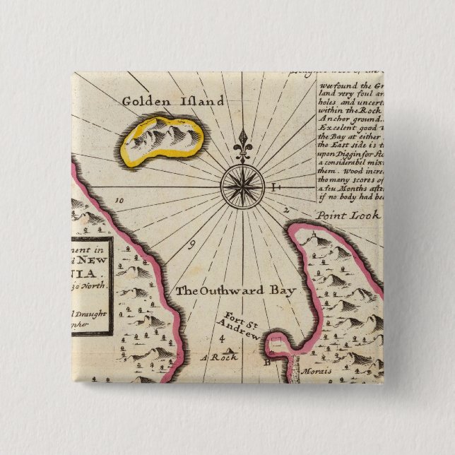 New Caledonia 15 Cm Square Badge (Front)