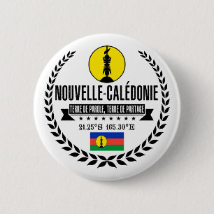 New Caledonia 6 Cm Round Badge