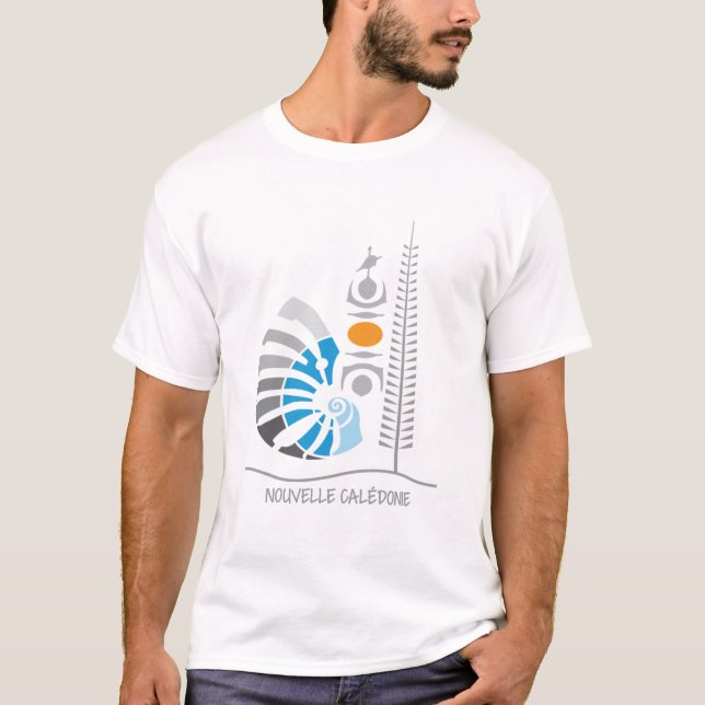 New Caledonia Emblem - Coat of Arms T-Shirt (Front)