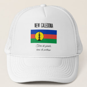 New Caledonia, Flag and Motto Trucker Hat