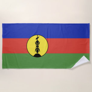 New Caledonia flag Beach Towel
