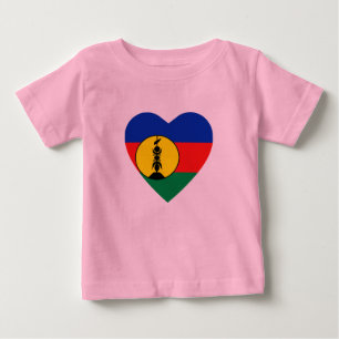 New Caledonia Flag Heart T-Shirt