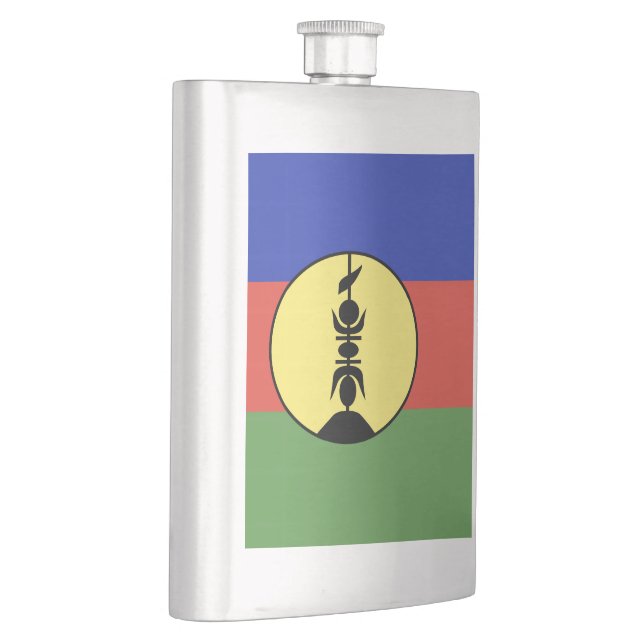 New Caledonia flag Hip Flask (Right)