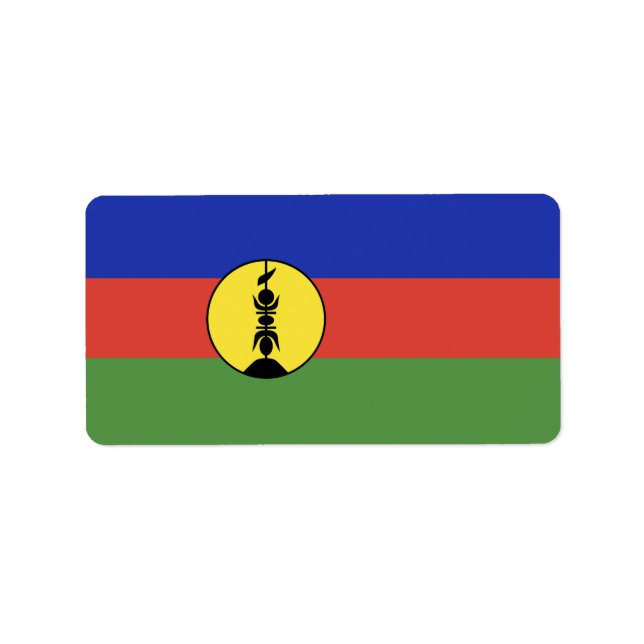 New Caledonia flag Label (Front)