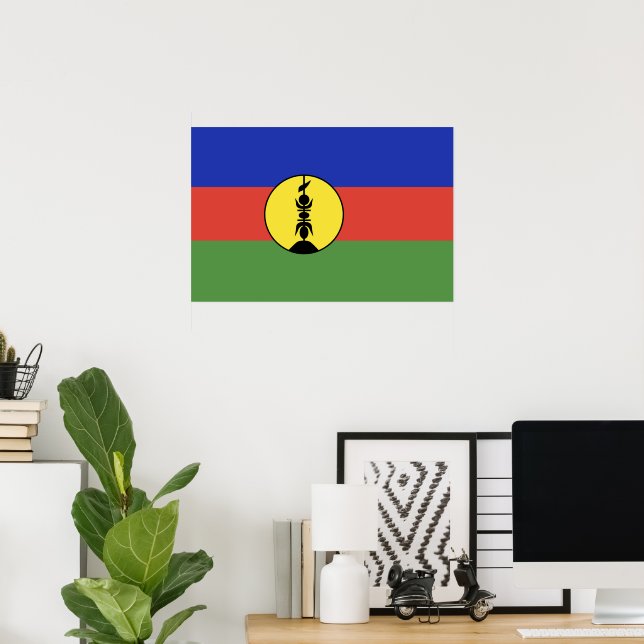New Caledonia flag Poster (Home Office)