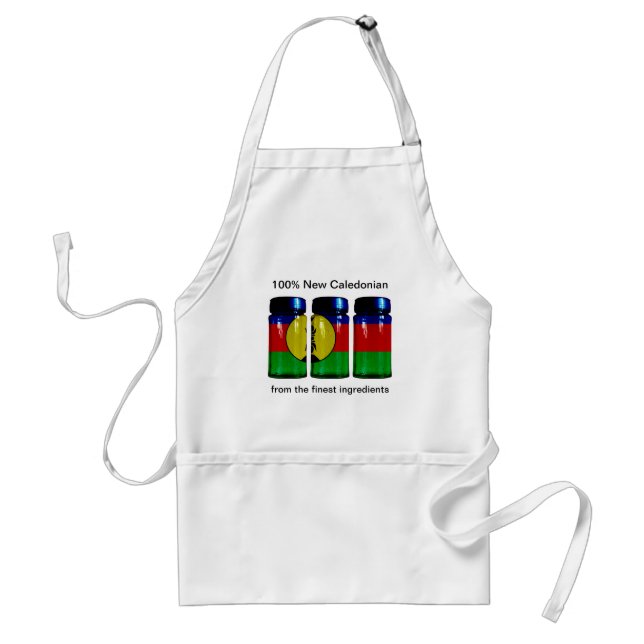 New Caledonia Flag Spice Jars Apron (Front)